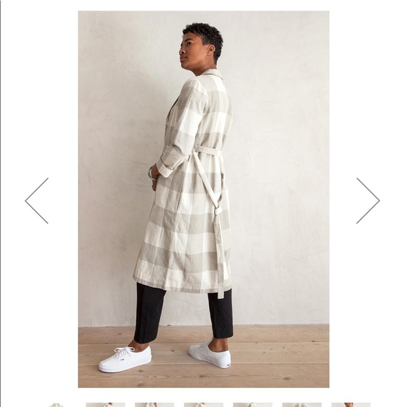 Ali Golden Notch Duster in Gigham - Picture 2 of 3